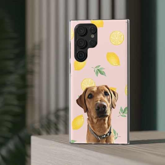 Customisable Lemon Flexi Phone Case - Fun & Stylish Pet Lover Accessory